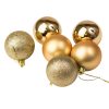 6-piece 6cm Christmas ball set - Gold