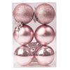6-piece 6cm Christmas ball set - Pink
