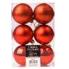 6-piece 6cm Christmas ball set - Red