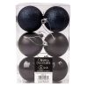 6-piece 6cm Christmas ball set - Dark blue