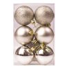 6-piece 6cm Christmas ball set - Champagne 