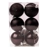6-piece 6cm Christmas ball set - Black