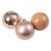 6-piece 8cm Christmas Ball Set - Champagne