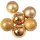 6-piece 8cm Christmas Ball Set - Gold