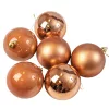 6-piece 8cm Christmas Ball Set - Light Brown