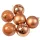 6-piece 8cm Christmas Ball Set - Light Brown