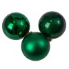 6-piece 8cm Christmas Ball Set - Dark Green