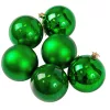 6-piece 8cm Christmas Ball Set - Green