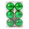 6-piece 8cm Christmas Ball Set - Green