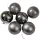 6-piece 8cm Christmas Ball Set - Graphite