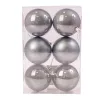 6-piece 8cm Christmas Ball Set - Graphite