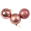 6-piece 8cm Christmas Ball Set - Rose Gold