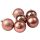 6-piece 8cm Christmas ball set - Rose gold