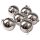 6-piece 8cm shiny Christmas ball set - Silver