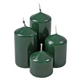   Lépcsős adventi henger gyertya készlet, Ø40 x 40/55/70/85mm - Lakk sötétzöld