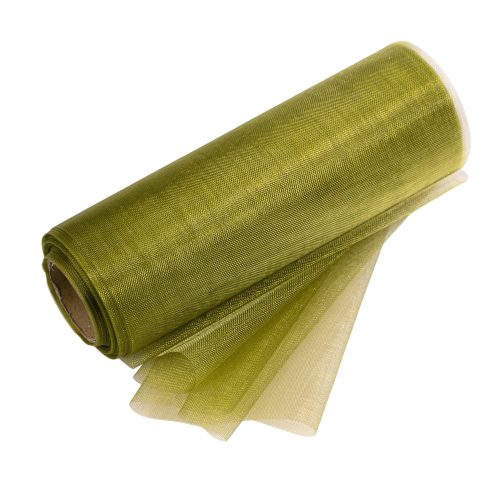 Organza tekercs 12cm x 10m - Olivazöld