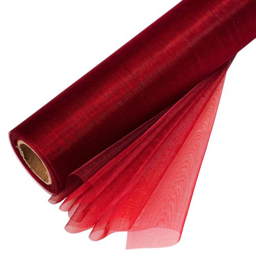 Organza Roll 24cm x 10m - Burgundy