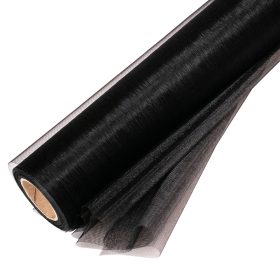 Organza Roll 24cm x 10m - Black