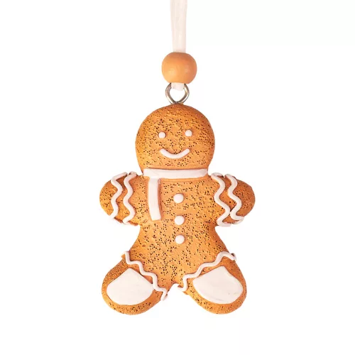 Gingerbread Ornament, Polyresin, 4.5 x 6cm, for Creative Use or Christmas Tree