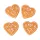 Gingerbread Ornament Set, Polyresin, 4 x 3cm, for Creative Use - Heart