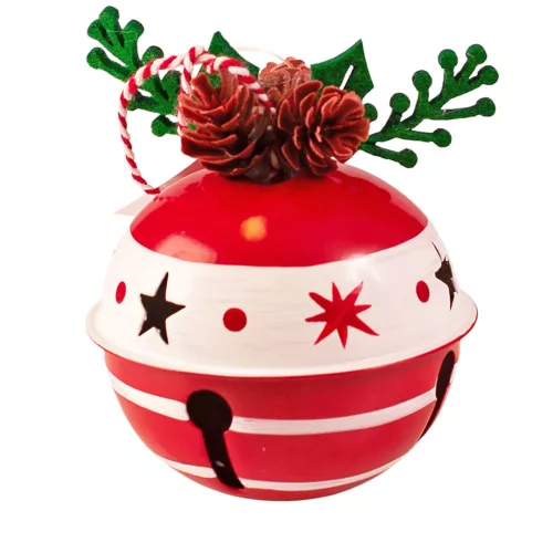 Christmas Bell 8 x 8cm - Snowflake Design