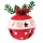 Christmas Bell 8 x 8cm - Deer Design