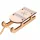 Sled Decoration, Wood, 5.5 x 3.5 x 12.5cm - White