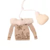 Christmas Decoration Set, 6-10cm, Hanging, Felted Wood - Grey