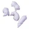 Jegesmedve dekor figura, 4 db-os csomag, 9 x 2 x 10cm - Fehér