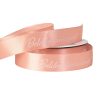 "Boldog Karácsonyt!" inscribed satin ribbon 20mm x 20m - Powder Beige