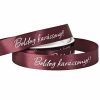 "Boldog Karácsonyt!" inscribed satin ribbon 20mm x 20m - Wine red