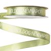 "Boldog Névnapot!" inscription satin ribbon 12mm x 20m - Vintage green
