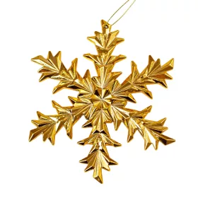 Acrylic Snowflake Christmas Ornament, 12.5cm - Gold