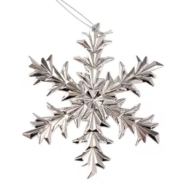 Acrylic Snowflake Christmas Ornament, 12.5cm - Silver