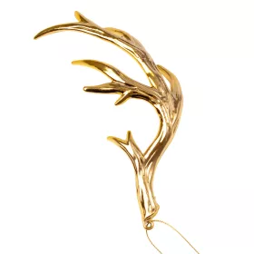 Acrylic Antler Christmas Ornament, 17.5 x 8cm - Gold