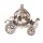 Acrylic Carriage Christmas Ornament, 11 x 9cm - Silver