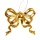Acrylic Bow Christmas Ornament, 8 x 9cm - Gold