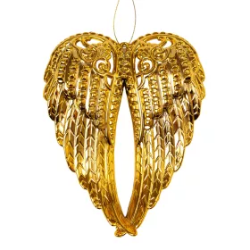 Acrylic Angel Wing Christmas Ornament, 15 x 11cm - Gold