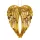 Acrylic Angel Wing Christmas Ornament, 15 x 11cm - Gold