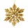 Acrylic Snowflake Christmas Ornament, 12.5cm - Gold