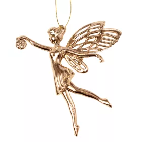 Acrylic Fairy Christmas Ornament, 11.3 x 12cm - Gold