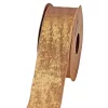 Metál textil szalag 38mm x 10m - Óarany