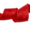 Metál textil szalag 38mm x 10m - Piros