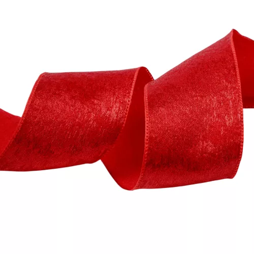 Metál textil szalag 38mm x 10m - Piros