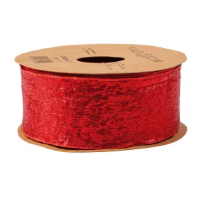 Metál textil szalag 38mm x 10m - Piros