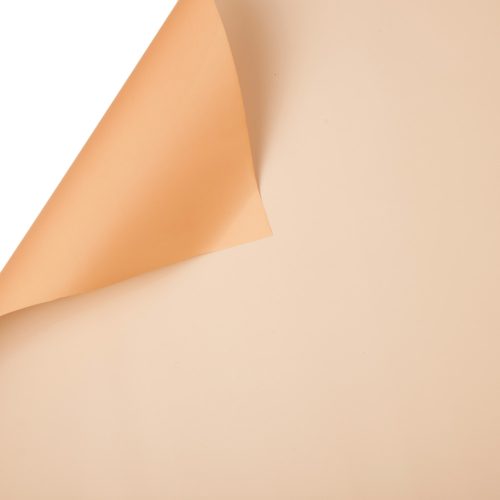 Duo color foil roll 58cm x 10m - Peach / Ecru