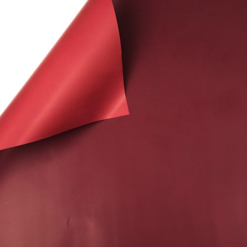Kétszínű fólia tekercs 58cm x 10m - Bordó / Piros