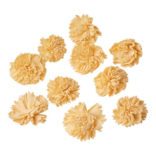 Shola szegfű 4cm 10db/csom - Fehérített