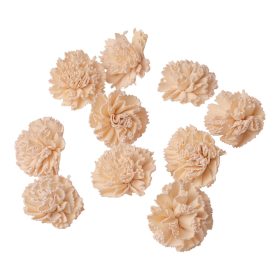 Shola szegfű 4cm 10db/csom - Fehér tea