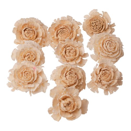 Cédrus rózsa 3-5cm 10db/csom - Fehérített